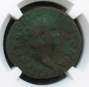 NGC - Roman Imperial - AE As - 54 - 68 AD - Nero - F - Picture 1 of 4