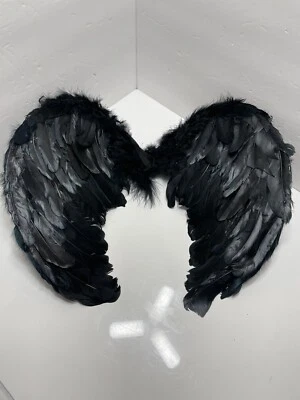 Nuevo accesorio alas de ángel oscuro Fallen Angel Raven negro Foto 1 de 4