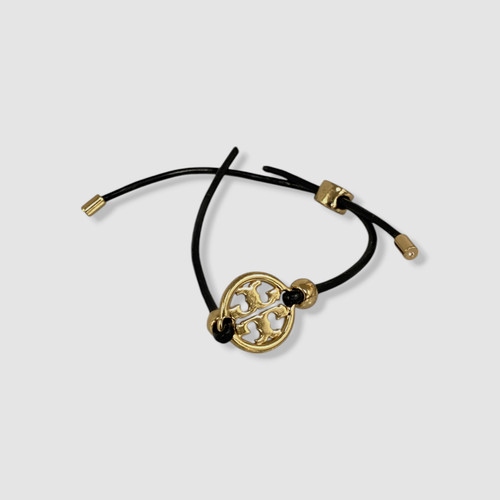 Tory Burch Bracciale Donna Nero Pelle Miller Slider