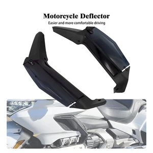 Dark Smoke Adjustable Air Deflectors Fit For Honda Gold Wing GL1800 Tour 18-2023 - Picture 1 of 14
