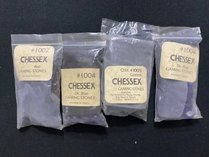 Chessex Glass Gaming Stones Lot of x4 Bags New - Picture 1 of 2