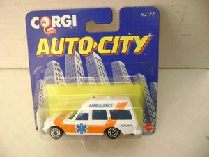 1993 CORGI AUTO-CITY MERCEDES BENZ 2200 BINZ AMBULANCE NEW ON CARD - Picture 1 of 5