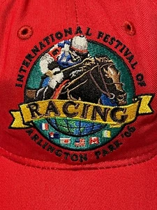 Arlington Park 2006 International Festival Red Baseball Cap Hat Horse Racing IL - Picture 1 of 4