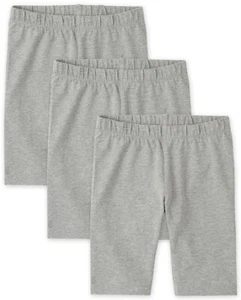 Girls Mix and Match Bike Shorts Heather Gray 3 Pack Medium - Picture 1 of 1