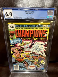30 CENT PREISVARIANTE Champions 6 CGC 6.0 FINE weiß SEITEN 6/76 Jack Kirby - Bild 1 von 6