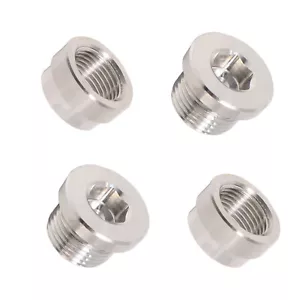 2Pcs Steel O2 Oxygen Sensor Plug Weld On Bung Plug Nut Cap M18 X 1.5 New - Picture 1 of 7
