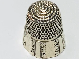 STERLING THIMBLE    NUMBER  46 - Picture 1 of 3