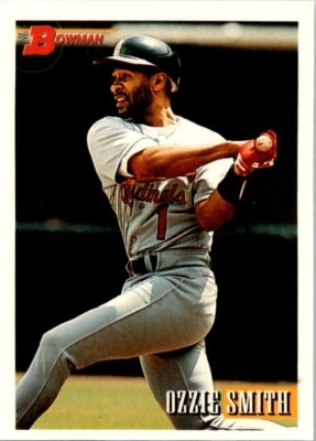 Tarjeta Bowman #460 1993 Ozzie Smith Cardenales de San Luis Mago Salón de la fama Foto 1 de 2