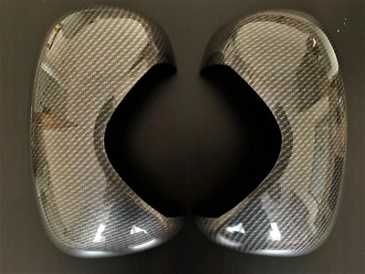 CARBON FIBRE EFFECT WING MIRROR COVERS FITS VAUXHALL OPEL VIVARO 2001-2014 ABS - Image 1 of 3