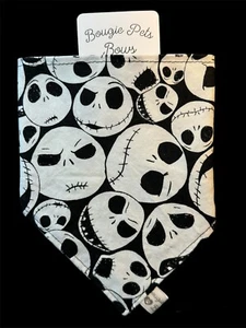 Bandana Halloween Jack Pet con gancio e chiusura ad anello nuova - Foto 1 di 3