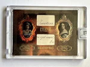 2024 Eternal Cuts Queen Elizabeth II Queen Victoria Dual History Relics /99 - Picture 1 of 4