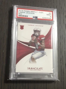 2018 Immaculate Collegiate Coll. Lamar Jackson #2 RC Red SP 42/49 Rookie PSA 9 - Bild 1 von 1