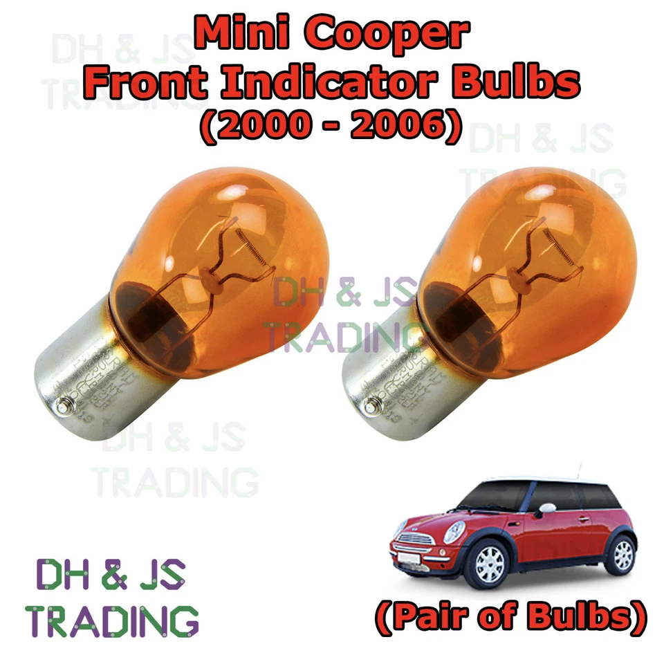 Par de bombillas indicadoras delanteras ámbar para Mini Cooper hatchback (00-06) Foto 1 de 1