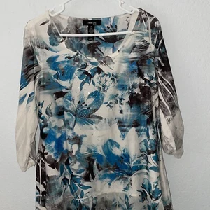 Style & Company Top Size PL 91% POLYESTER, 9% SPANDEX PRETTY - Picture 1 of 6