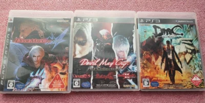 Lot 3 Devil May Cry 4 & Devil May Cry HD Collection & DmC set PS3 Japan version - Image 1 of 4