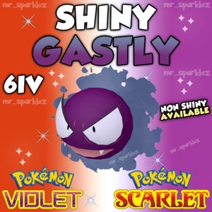 ✨ SHINY GASTLY ✨ 6IV ✨ Pokemon Scarlet & Violet - Foto 1 di 3