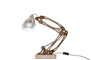 Tischlampe Merop Teak Sperrholz Natur Max. 60 Watt E27 Lampe Leuchte  - Bild 1 von 5