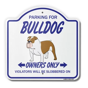 Bulldog 18" X 18" Heavy-Gauge Aluminum Architectural Sign - Picture 1 of 4