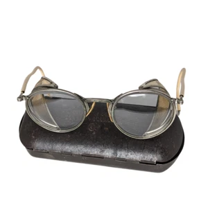 VTG - 1940s American Optical Safety Glasses (Steampunk) - Picture 1 of 8
