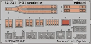 Kit détaillage siège pour Corsair P-51 1/32 Eduard 32731 pour kit Tamiya - Photo 1/1
