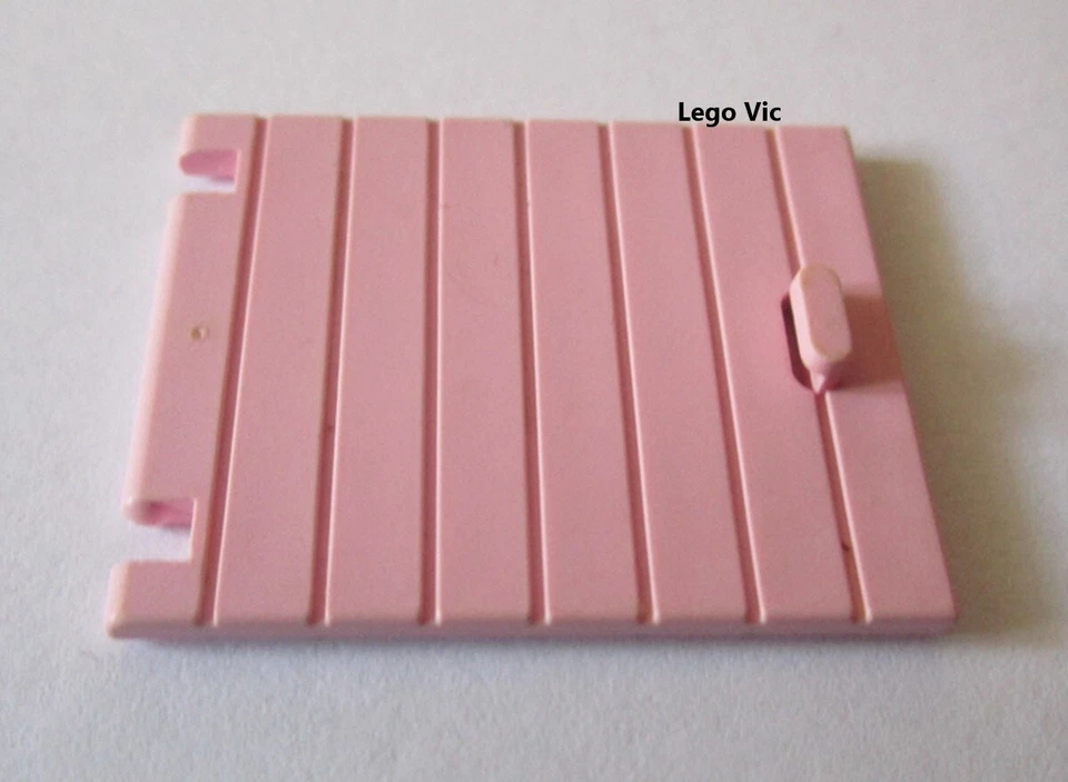 Lego 6078 x2 Door 1x4x3 Pink Porte du Paradisa 6418 6419 MOC A26 - Photo 1/1
