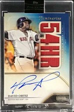 MLB Scheda 2020 David Ortiz Topps Luminaries Casa Correre Kings Autografo Relics