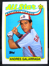 1989 Topps All-Star Andres Galarraga Baseball Card #386 (001)