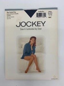 Jockey Sheer and Comfortable Day Sheer Non-Control Top Medium  Style 1950  Navy - Picture 1 of 5