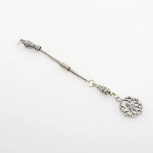 Whip Metal tassel 925 silver Prayer Beads Misbaha Tasbih Accessory 710200-55 - Picture 1 of 1