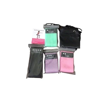 Fabric Resistance Bands for Working Out, 4 Levels Excercise Bands for Women Men - Picture 1 of 4