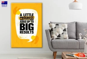 Quote in Yellow Background Canvas Collection Home Decor Wall Print Art - Picture 1 of 2