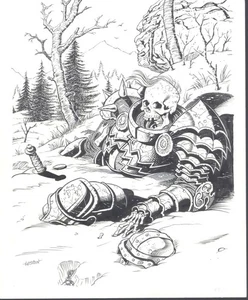 Loston Wallace - Dead Warrior Pinup  - 9 x 11 - Picture 1 of 1