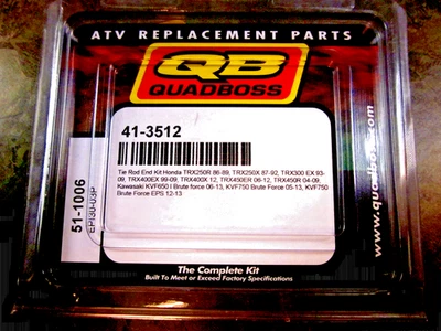 QuadBoss 1987-1992 Honda TRX250X 250X Tie Rod End Kit 413512 **NUEVO** Foto 1 de 2