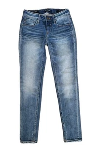 Vigoss Jagger Skinny Jeans Size 25 Stretch Distressed Medium Wash - Picture 1 of 7