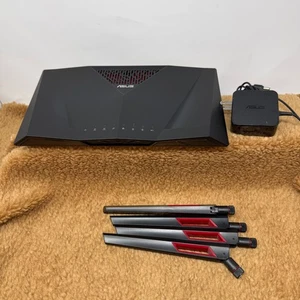 Asus RT-AC88U Dual-Band WiFi-5 Gigabit Router AC3100 Gaming Works Great See Pics - Picture 1 of 5