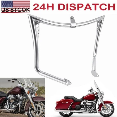 Barra de choque protectora de motor para Harley Touring Road Electra Street Glide 1997-2008 Foto 1 de 4