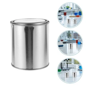  10 Stück Metall Farbdosen mit Deckel: kleine Farbeimer - leere runde Dosen - Bild 1 von 16