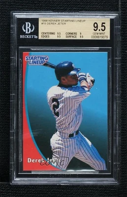 1998 Starting Lineup Cards Derek Jeter (Diagram Back) BGS 9.5 GEM MINT HOF - Image 1 of 2