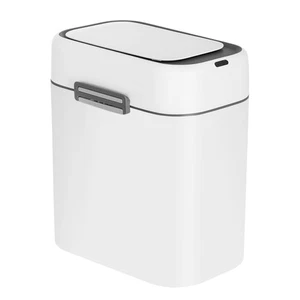 Bathroom Trash Can with Lid, Small Touchless Garbage bin, Automatic Motion Se... - Picture 1 of 7