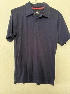 Neu Quiksilver Everyday Jungen Jugend Polo-Shirt Tee SS Surf Skate Vintage marineblau M - Bild 1 von 2