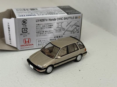 Tomica Limited Vintage 1:64 LV-N297A Honda Civic Shuttle 56i beige; EN CAJA Foto 1 de 3