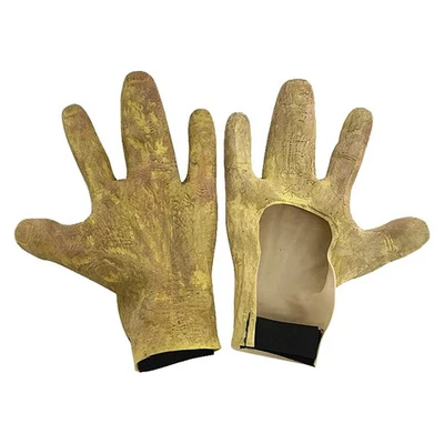 Realistic Alien Head Mask Gloves Scary Alien Latex Mask Halloween Party Props - Image 1 of 3