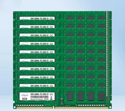10Pcs DDR3 2GB 4GB 8GB Desktop Memory Ram PC3 8500 10600 12800 1.5V 240Pin - Image 1 of 4