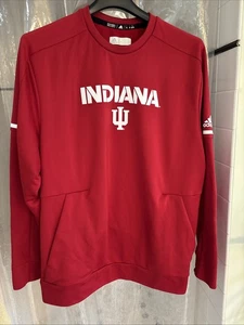Indiana Hoosiers Cuello Redondo Pullover Sudadera Roja Para Hombre XL Adidas Climawarm - Imagen 1 de 15