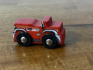 Vintage wooden train Toy Car Truck Red Rare - Picture 1 of 5