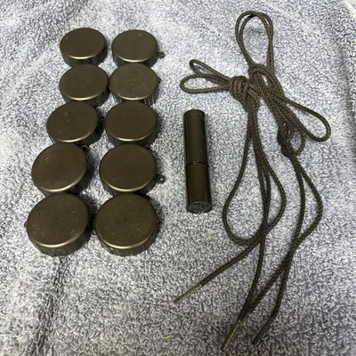 PVS-14/PVS-7 Lens Caps 10 Pack/2 Cords/ 1 Lens Brush w/Free Shipping - Image 1 of 4