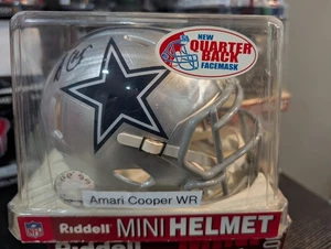 Amari Cooper Dallas Cowboys signed handsigniert Mini Helm Coa - Bild 1 von 3