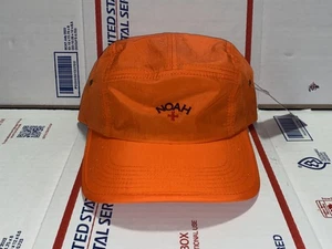 Noah NYC Ny 5 panel Camp Cap Lightweight Nylon ORANGE Hat Awake Only Supreme HUF - Picture 1 of 5