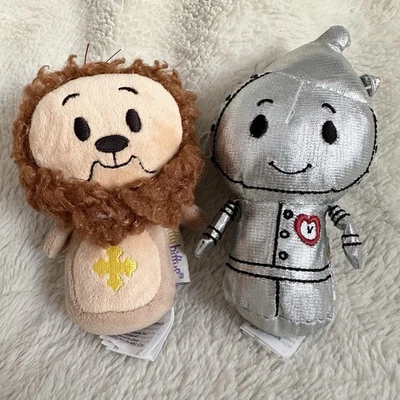 Hallmark Itty Bittys Wizard of Oz Lot of 2 Cowardly Lion Tin Man Plush Toys 5" - Image 1 of 3