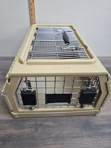 NYLABONE Folding Away Collapsible 12 X 17 X 8 Pet Dog and Cat Cage Carrier Small - Picture 1 of 19